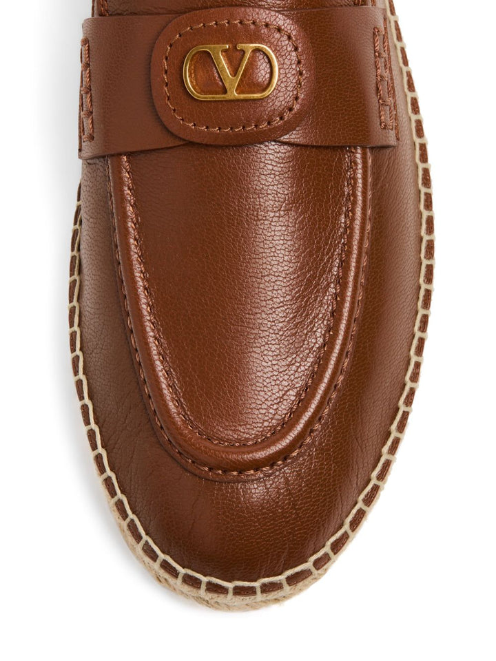 Valentino Garavani VLogo Signature leather espadrilles
