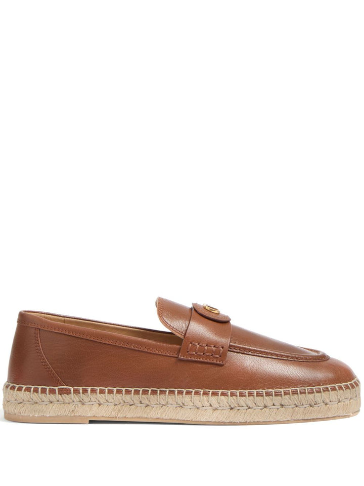 Valentino Garavani VLogo Signature leather espadrilles