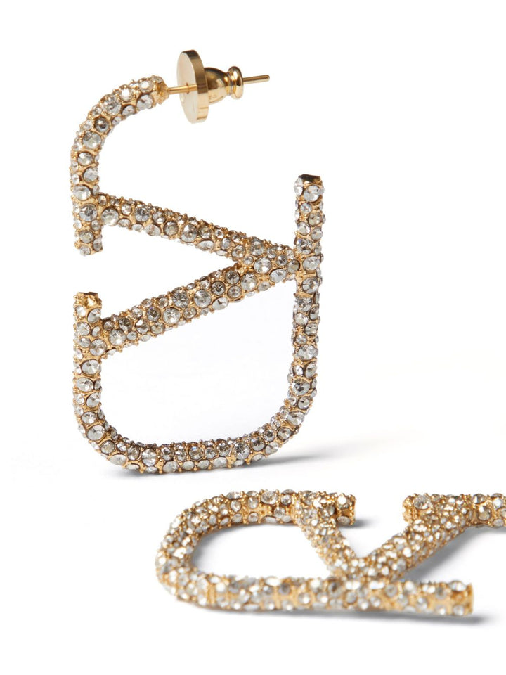 Valentino Garavani VLogo Signature Crystal Earrings