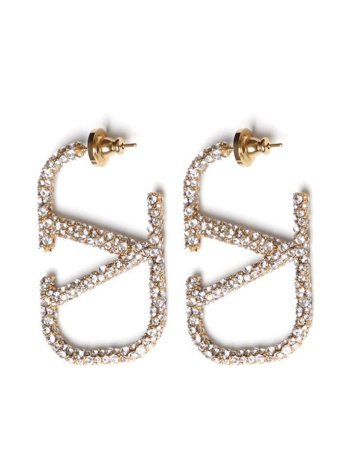 Valentino Garavani VLogo Signature Crystal Earrings