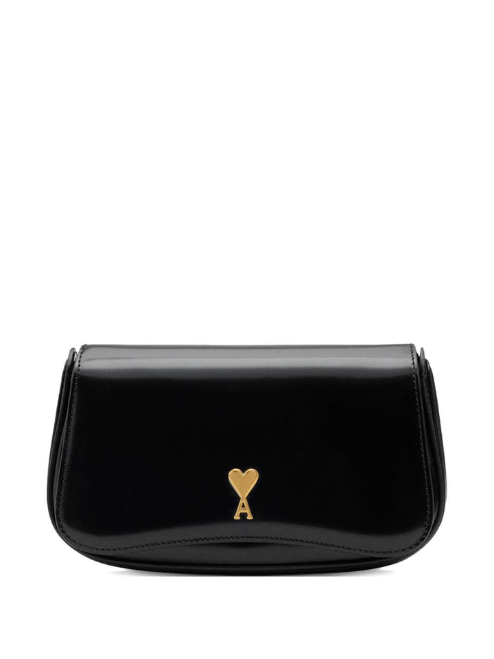 Ami Paris Glazed Leather Small Crossbody bag