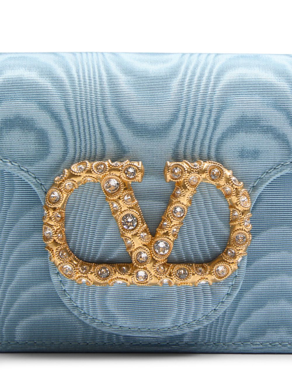 Valentino Garavani loco jewel logo clutch