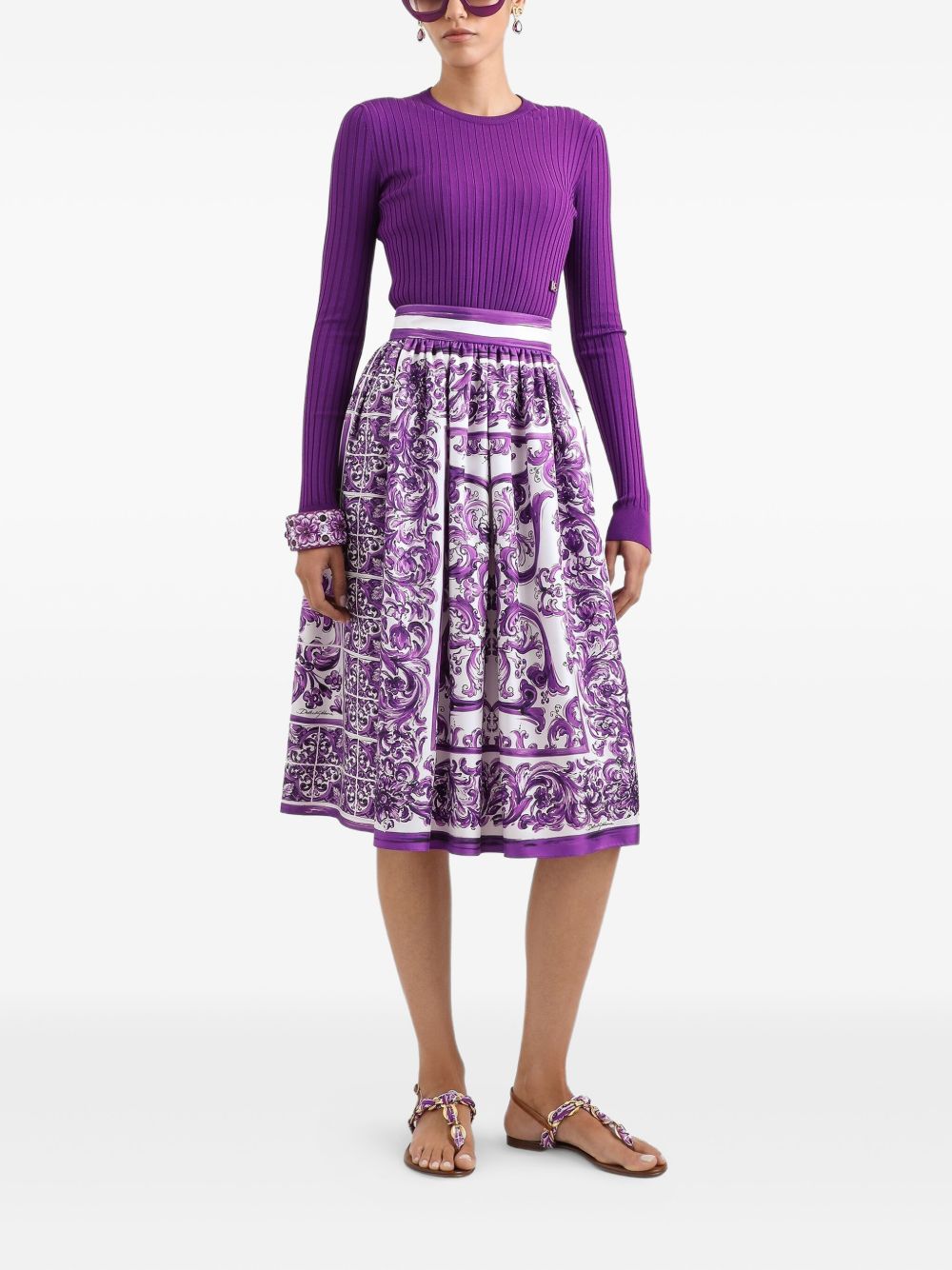 Dolce & Gabbana majolica print Skirt