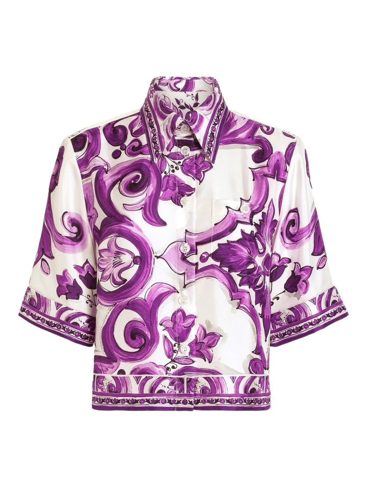 Dolce & Gabbana majolica print shirt