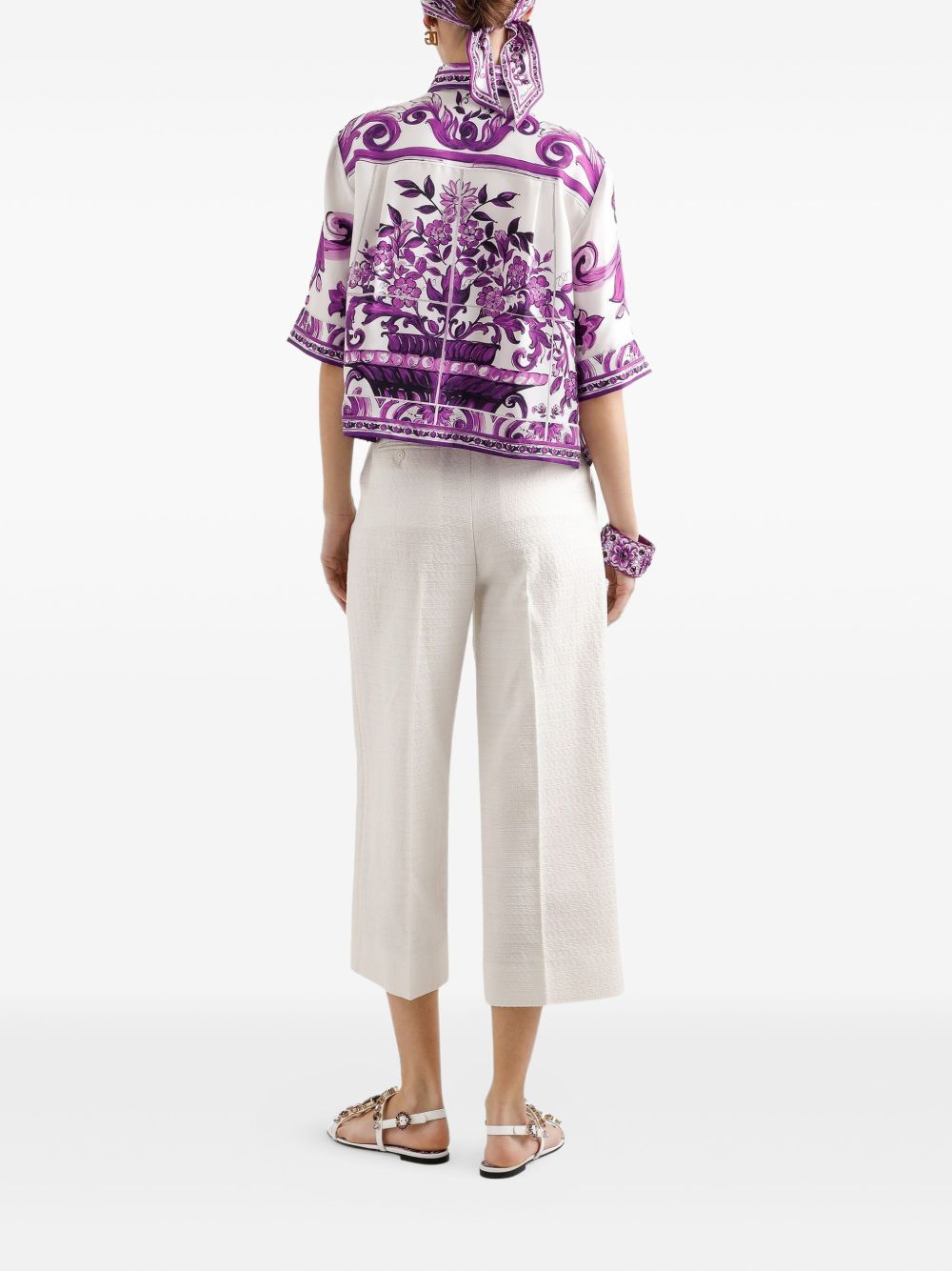 Dolce & Gabbana majolica print shirt