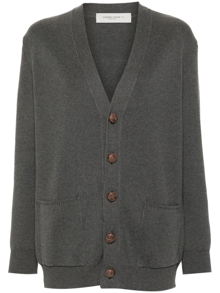 Golden Goose logo cardigan