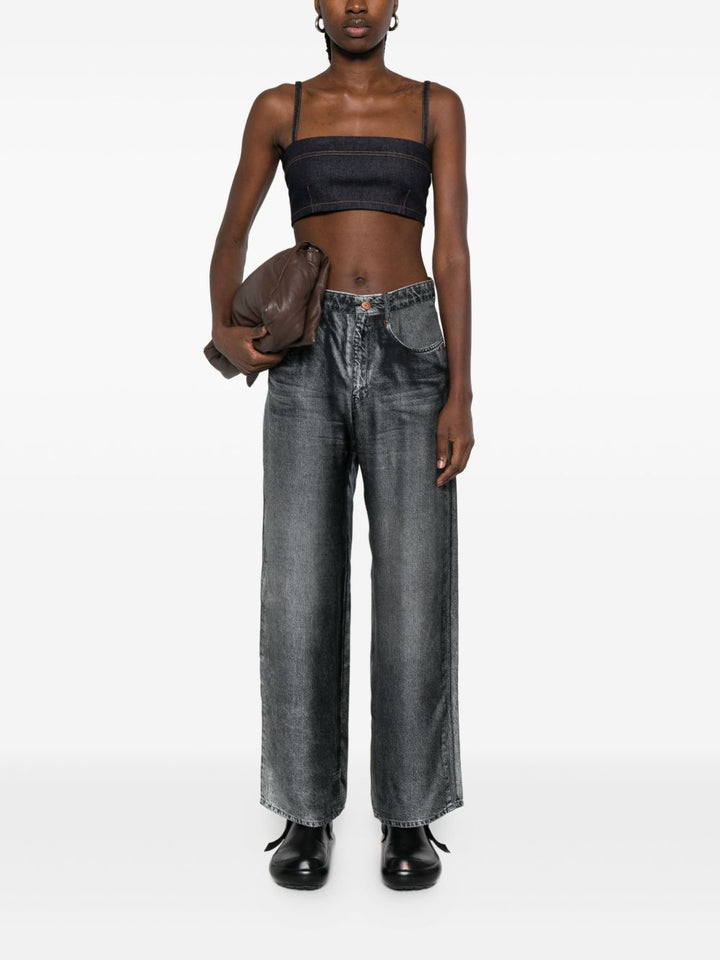 Pierre Louis Mascia denim print silk pants