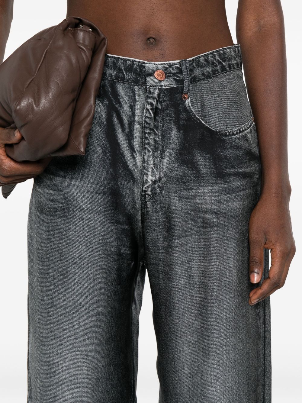 Pierre Louis Mascia denim print silk pants