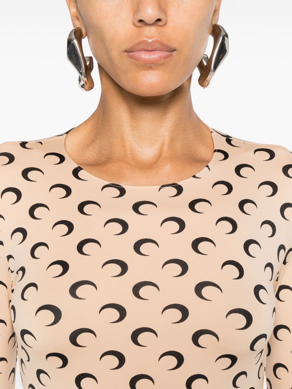 MARINE SERRE moonogram Second skin Top