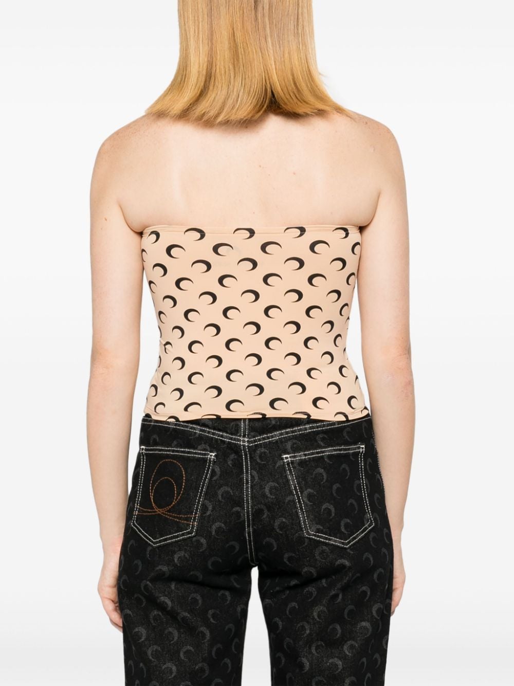 MARINE SERRE moonogram Tube Top
