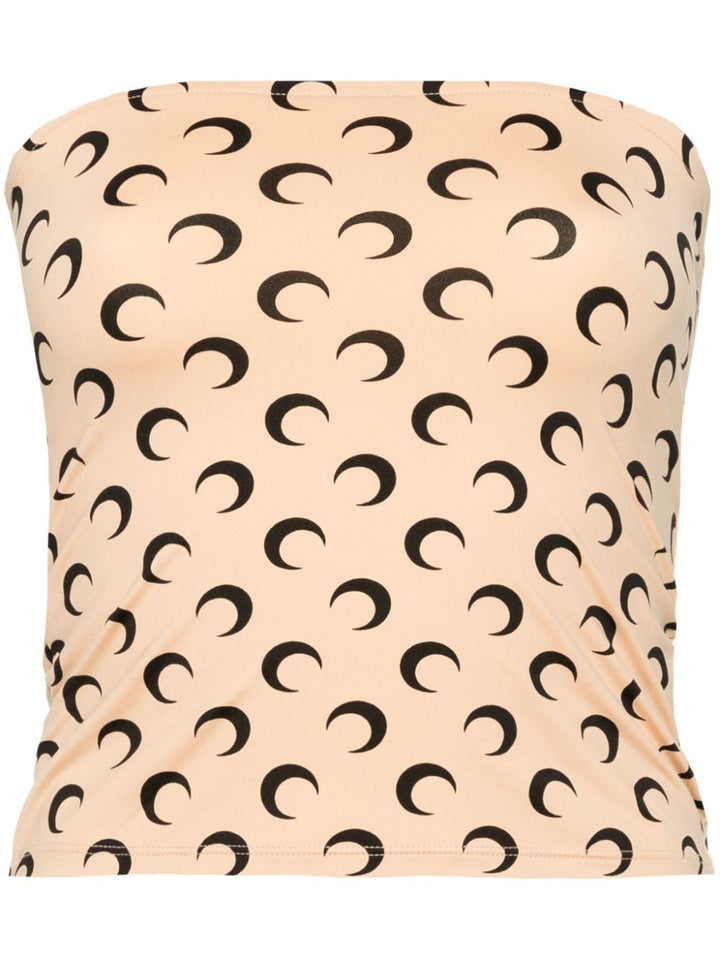 MARINE SERRE moonogram Tube Top