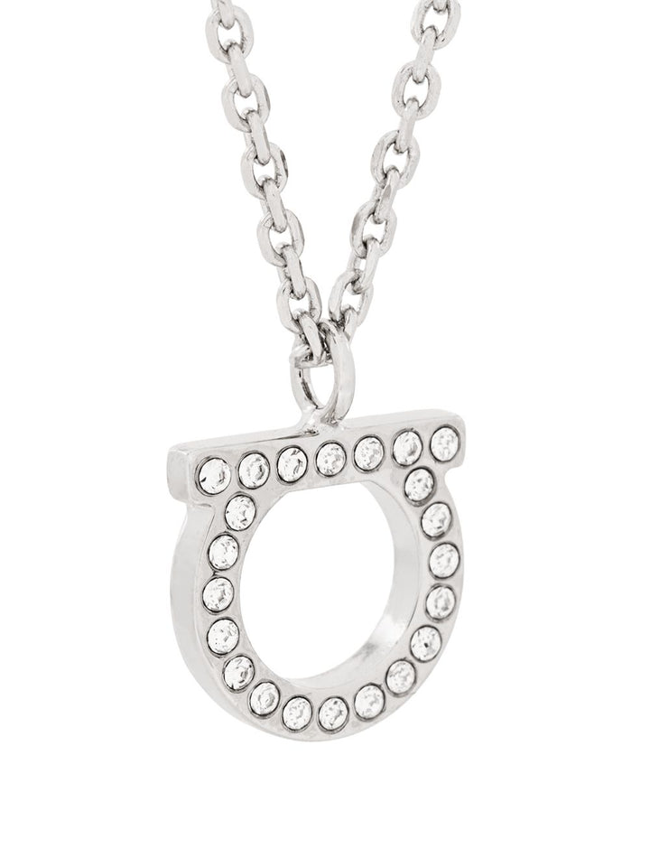 Ferragamo Gancini necklace with crystals