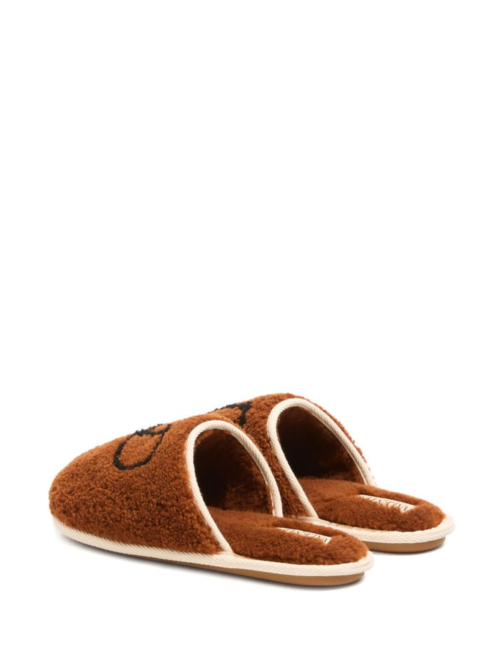 Valentino Garavani Ta Chambre wool slippers