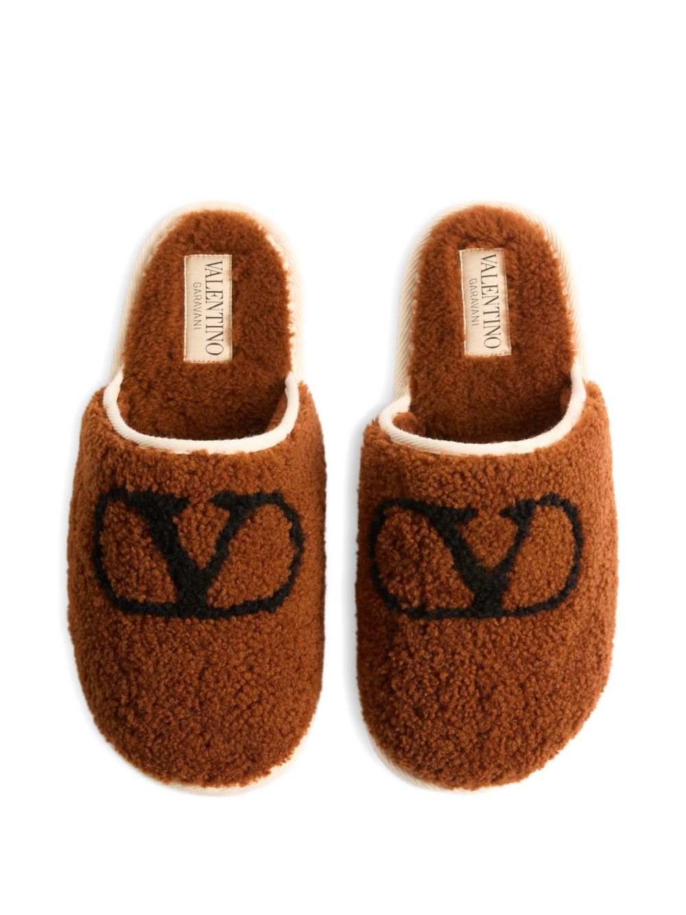 Valentino Garavani Ta Chambre wool slippers