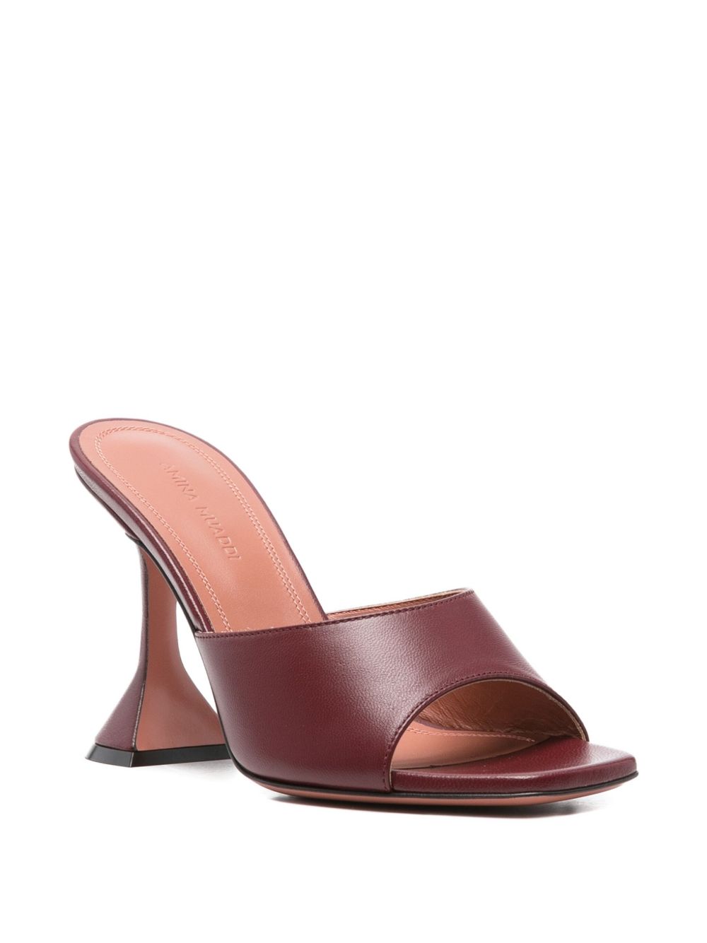 Amina Muaddi Lupita leather mules