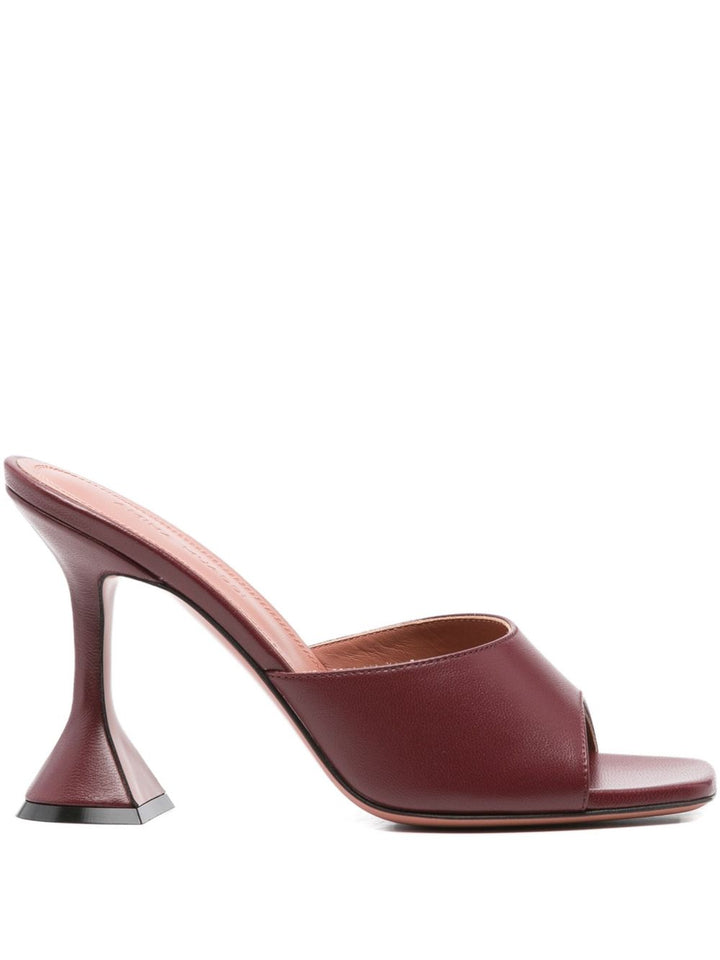 Amina Muaddi Lupita leather mules