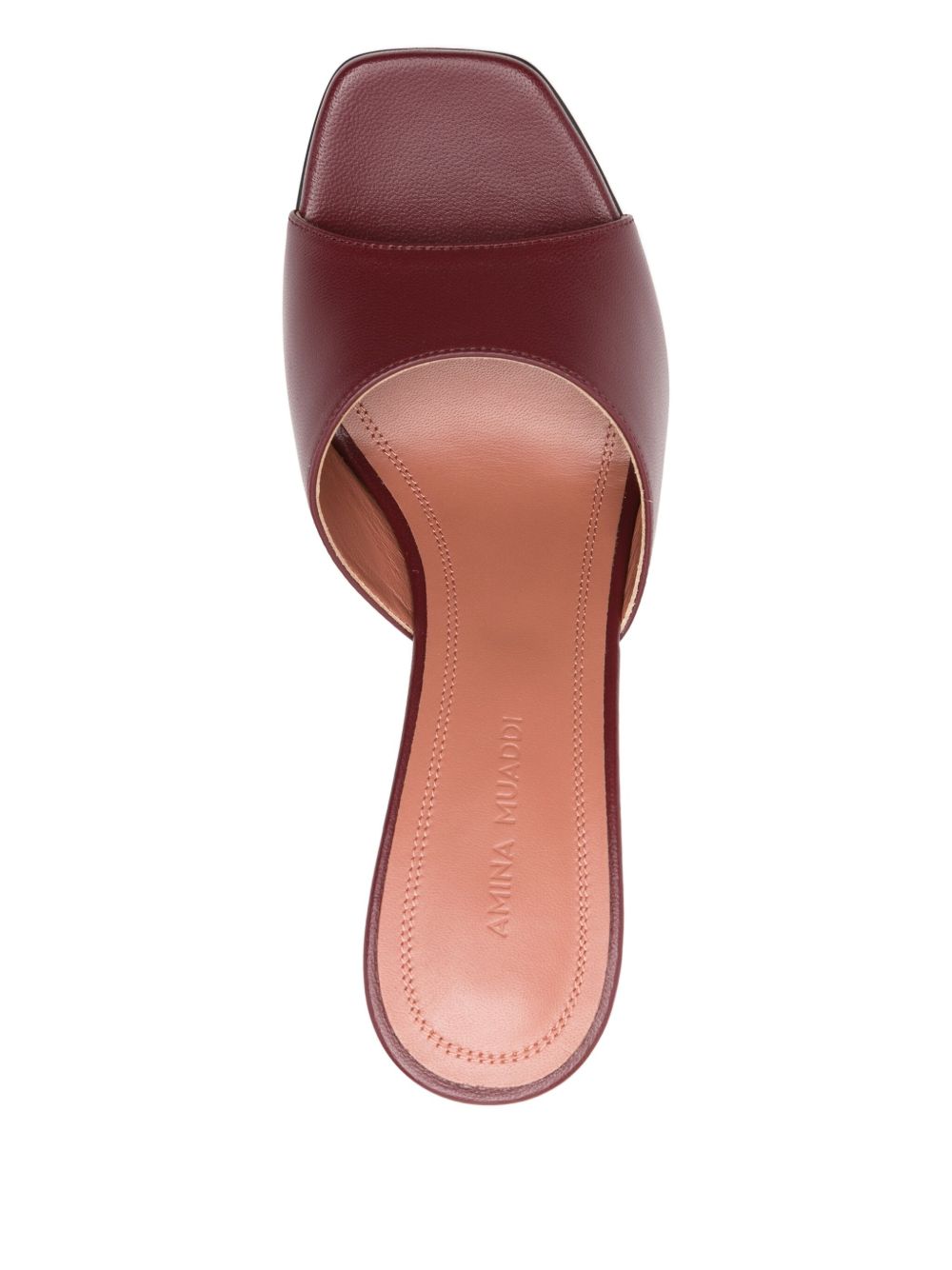 Amina Muaddi Lupita leather mules