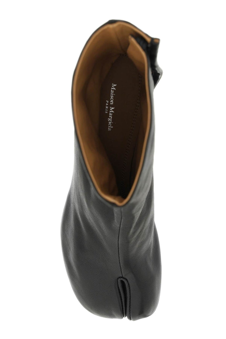 Maison Margiela Leather Tabi Ankle Boots   Nero