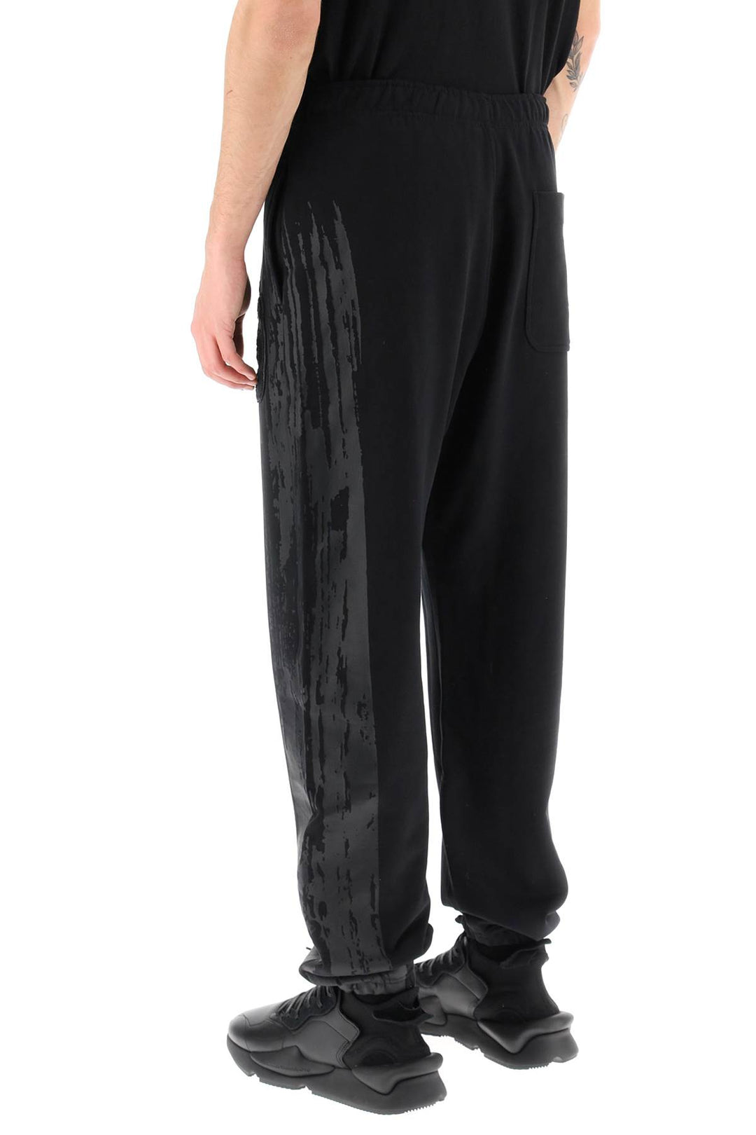 Y 3 Jogger Pants With Coated Detail   Nero