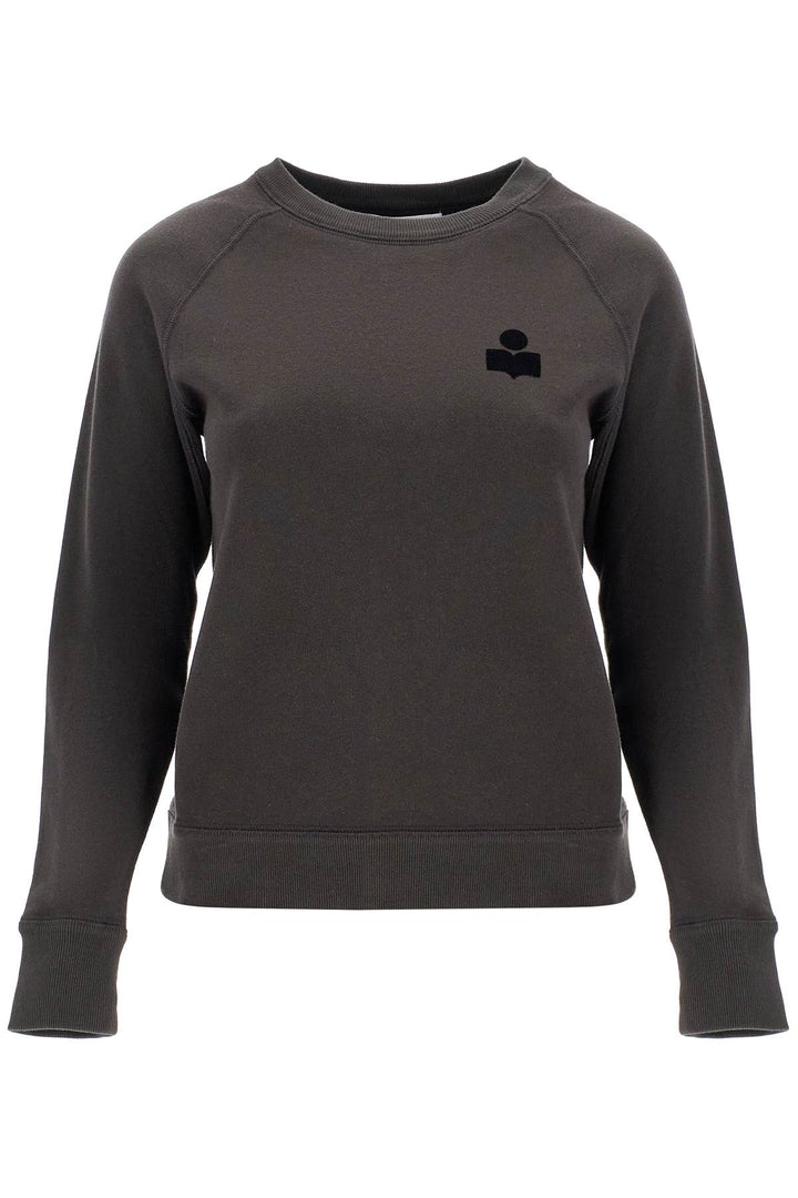 Isabel Marant Etoile Milla Cotton Sweatshirt With Round Neck   Black