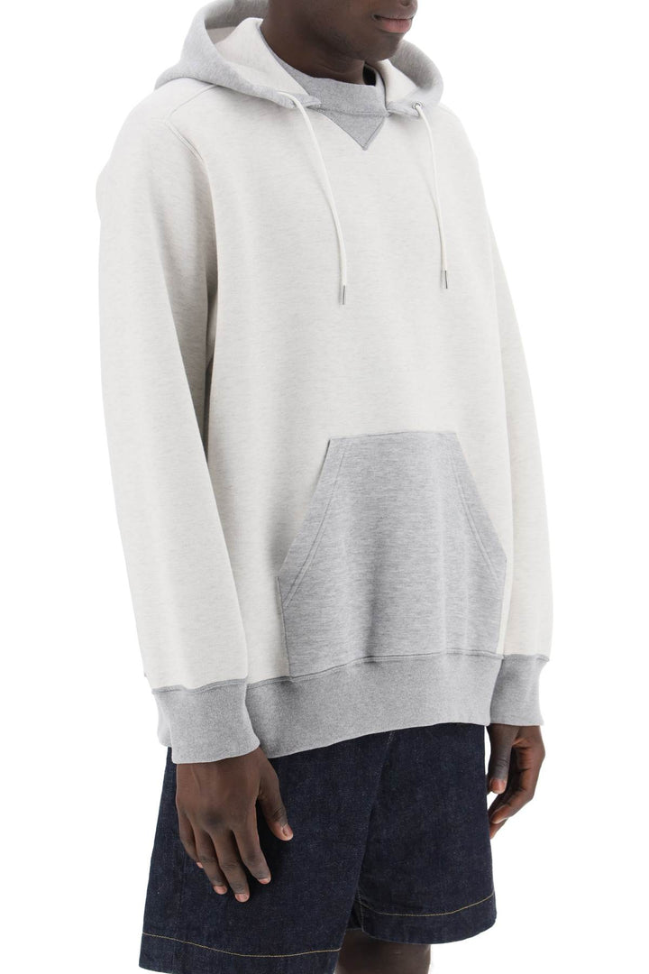 Sacai Hooded Sweatshirt With Reverse   Grigio