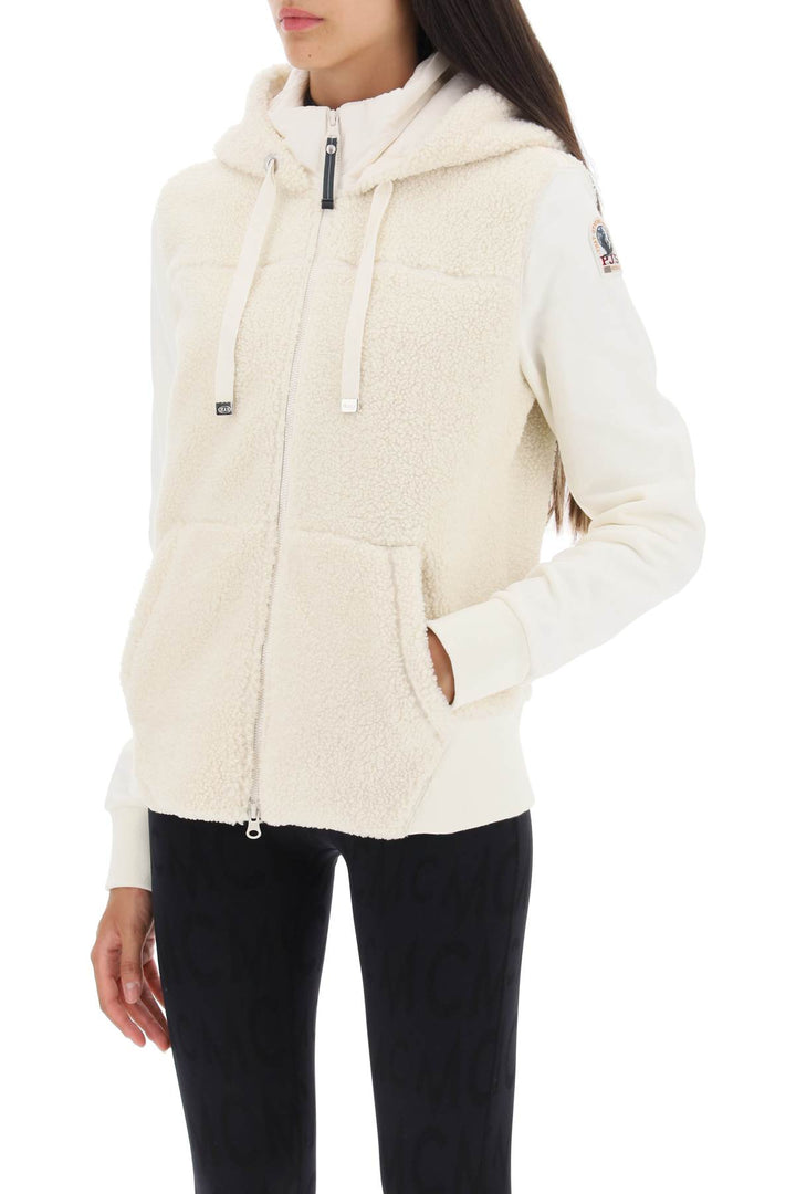 Parajumpers 'Moegi' Sherpa Fleece Jacket   Bianco