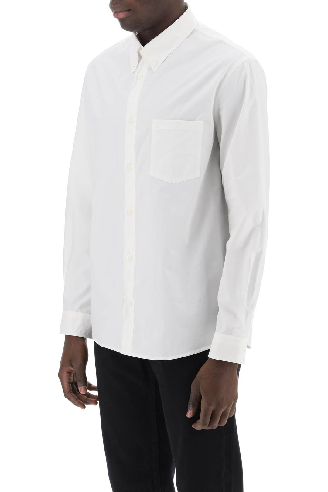 A.P.C. Edouard Button Down Shirt   Bianco