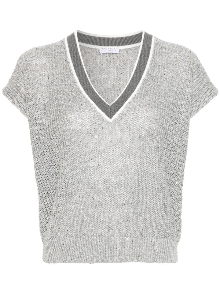 Brunello Cucinelli Sweaters Grey