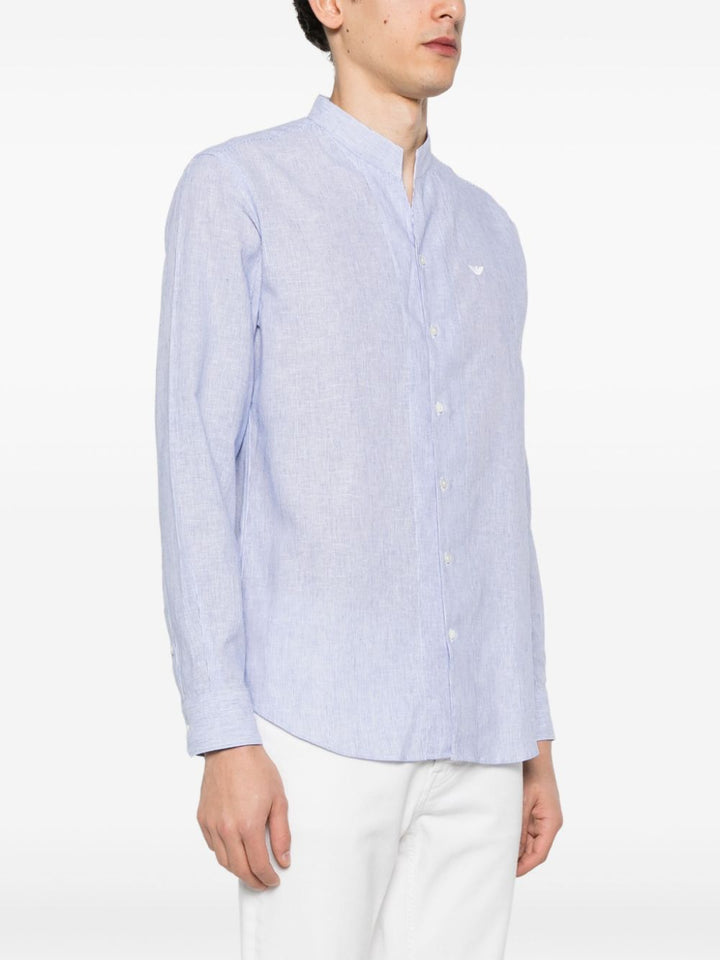 Emporio Armani Shirts Clear Blue