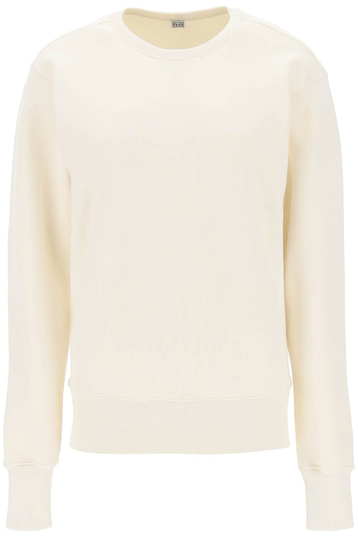 Toteme Crew Neck Sweatshirt   Bianco