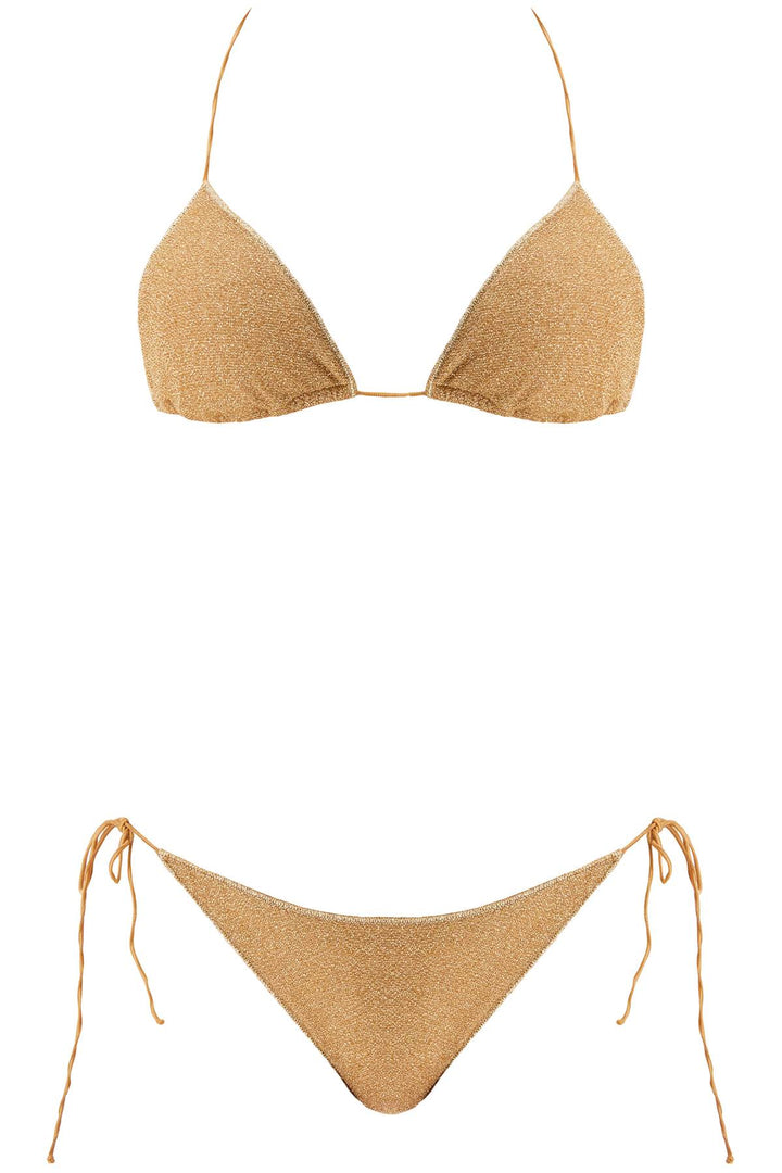 Oséree Lumière Triangle Bikini Set For   Gold