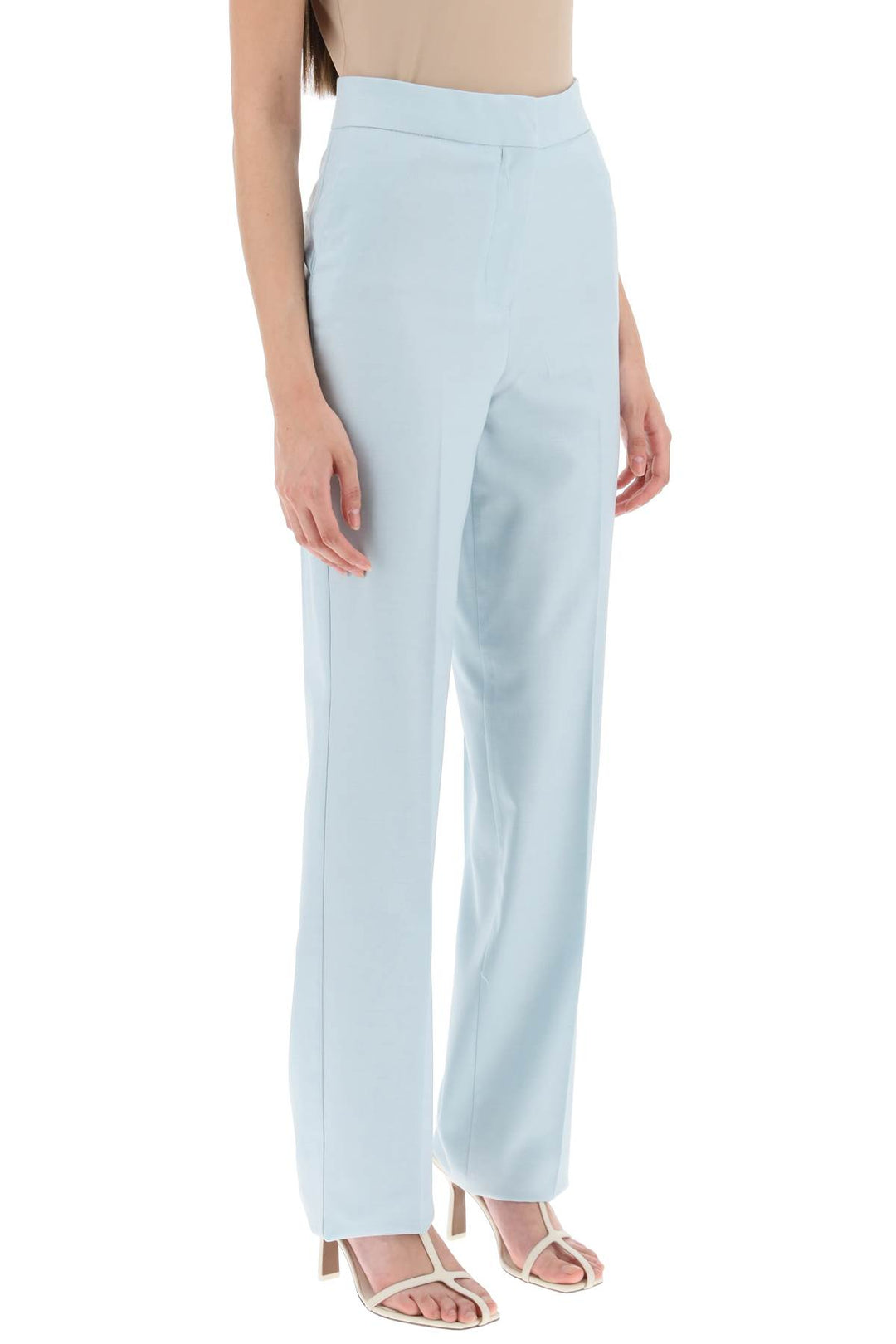 Mvp Wardrobe 'Waldorf' Pants With Straight Leg   Light Blue