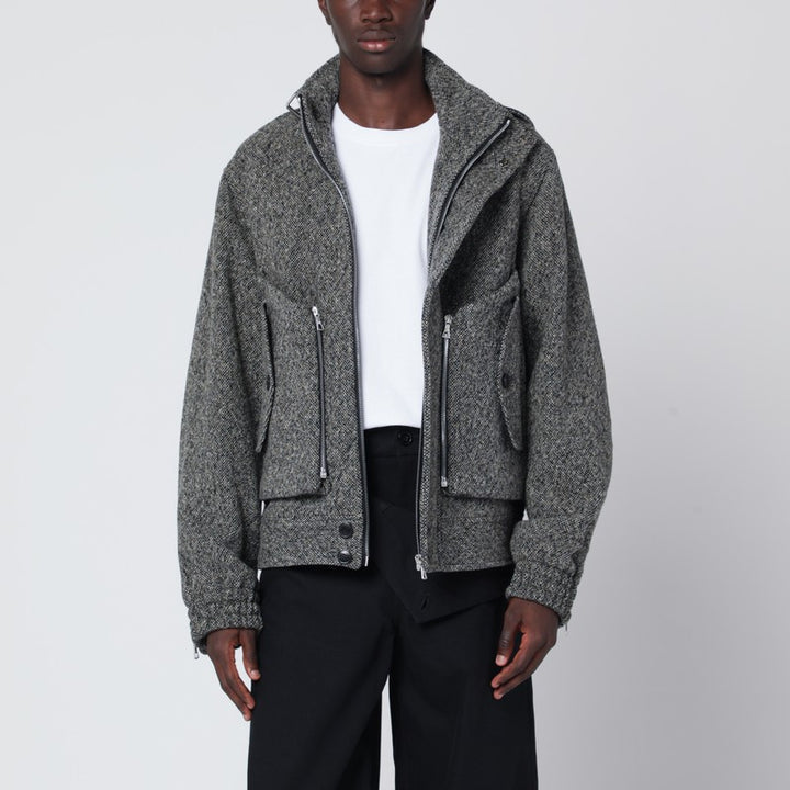 Dries Van Noten zip-up wool jacket