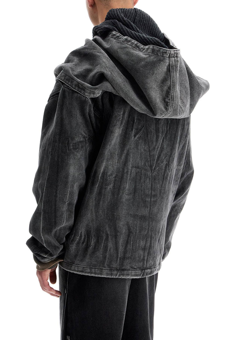 Y Project denim jacket with velcro closure