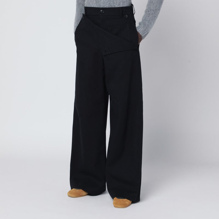 Dries Van Noten Wide cotton trousers