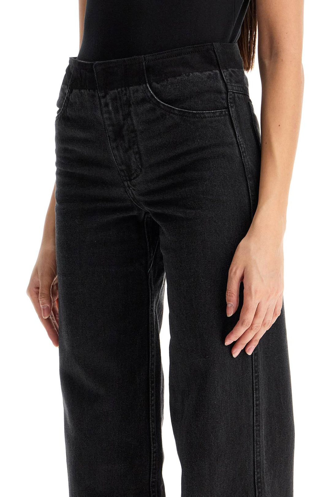 Christopher Esber Low-Waist Deconstructed Jeans