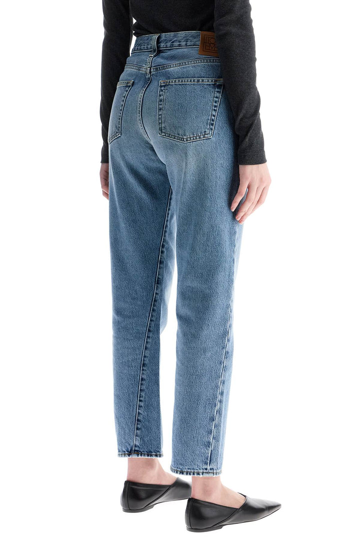 Toteme cotton jeans with twisted seams