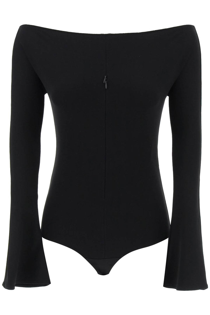 Courreges Replace With Double Quoteinvisible Front Zip Bodycon Dressreplace With Double Quote   Nero