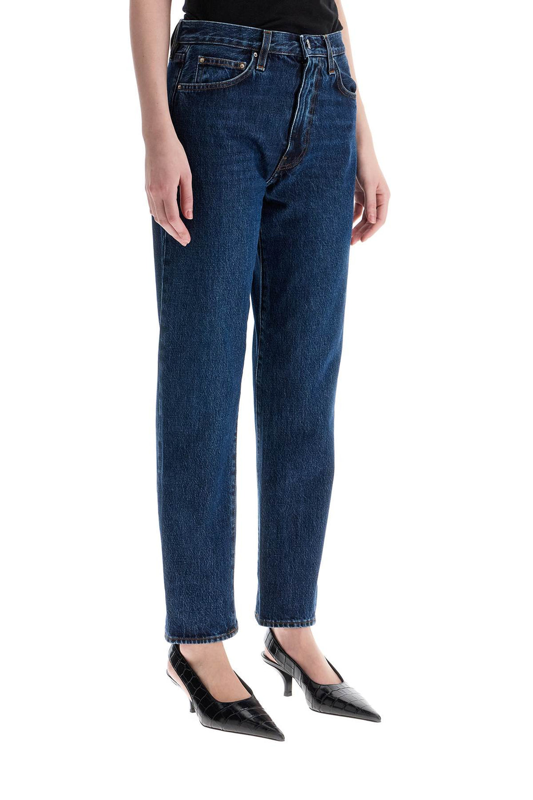 Toteme cotton jeans with twisted seams