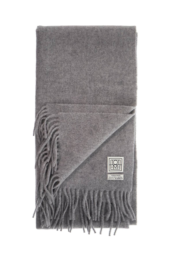 Toteme wool scarf with fringes