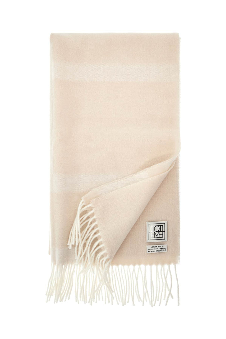 Toteme monogram jacquard wool scarf