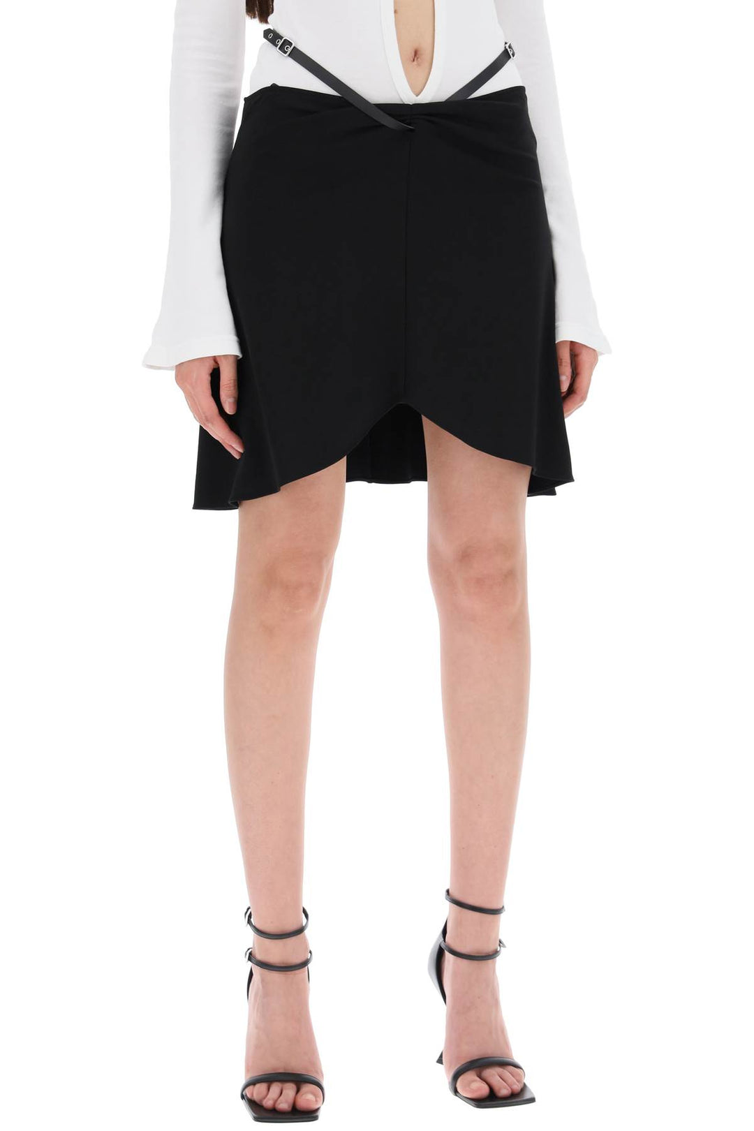 Courreges jersey slash miniskirt