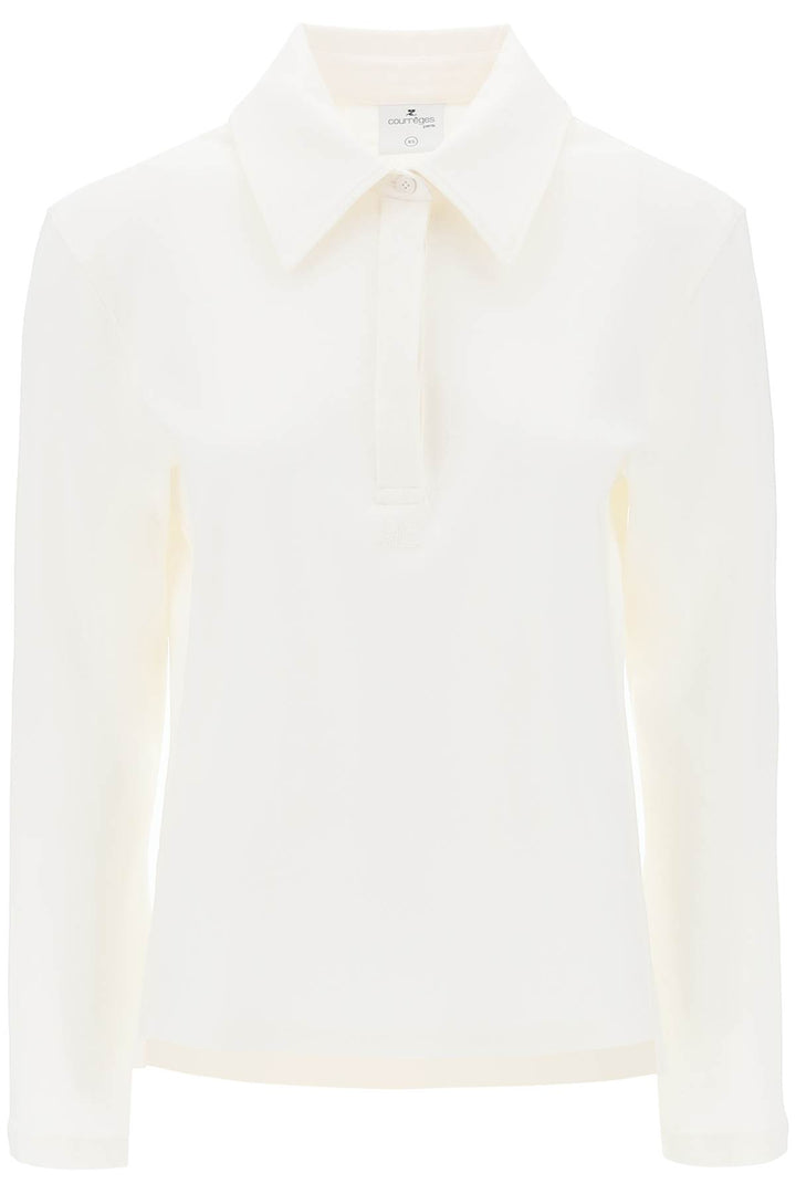 Courreges cotton piqué polo shirt