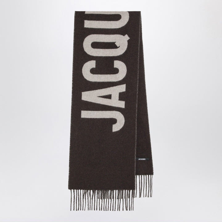 JACQUEMUS wool scarf with logo