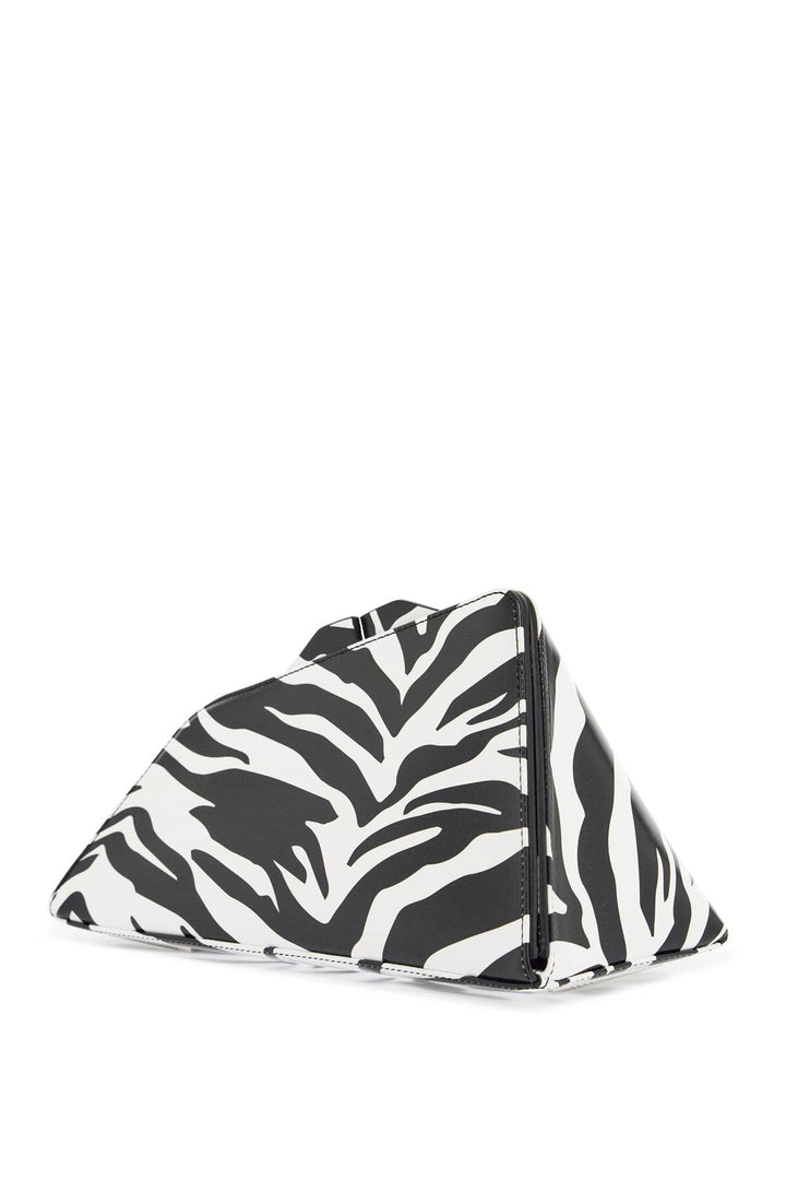 The Attico zebra print 8.30 PM clutch