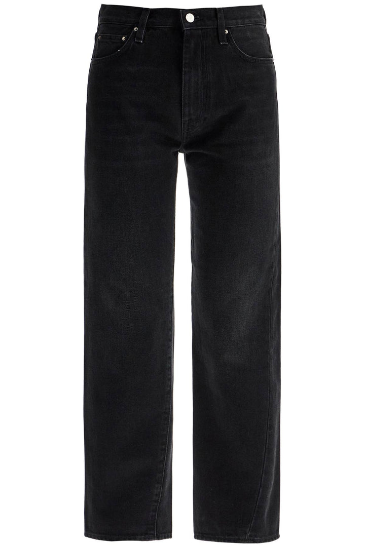 Toteme faded cotton jeans with twisted seams