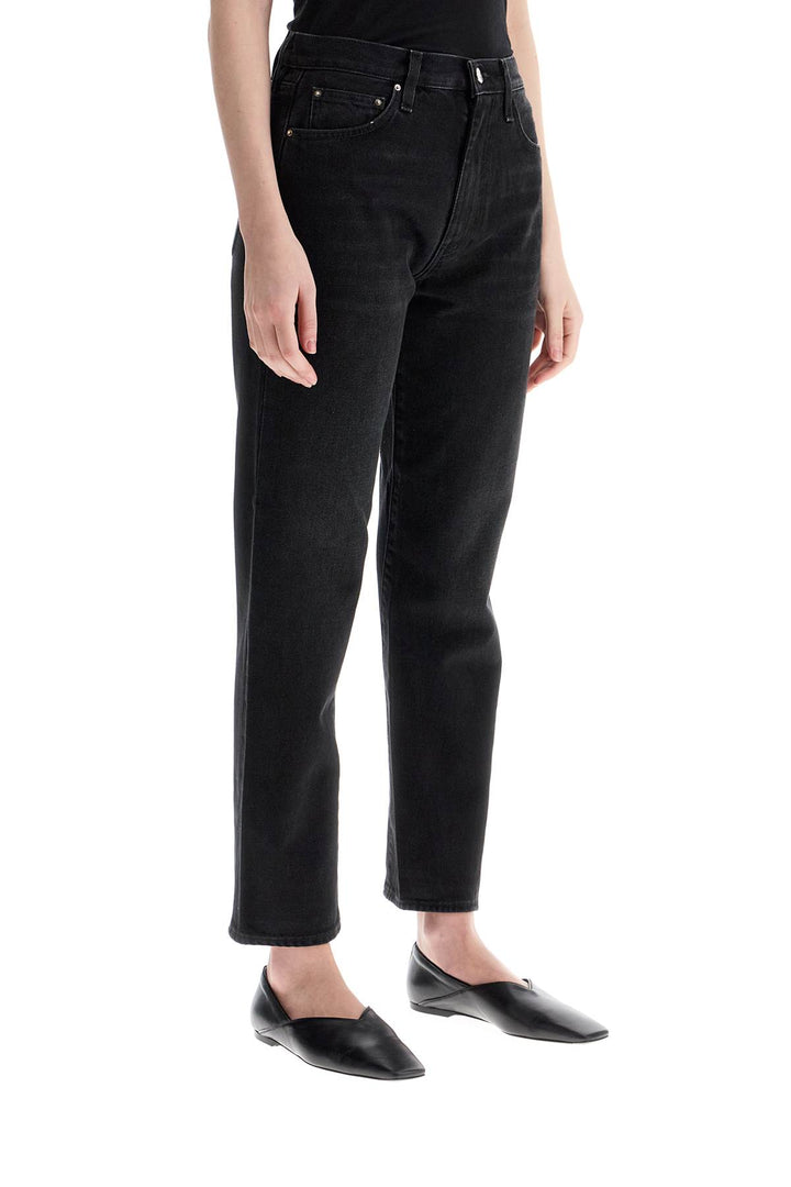 Toteme faded cotton jeans with twisted seams