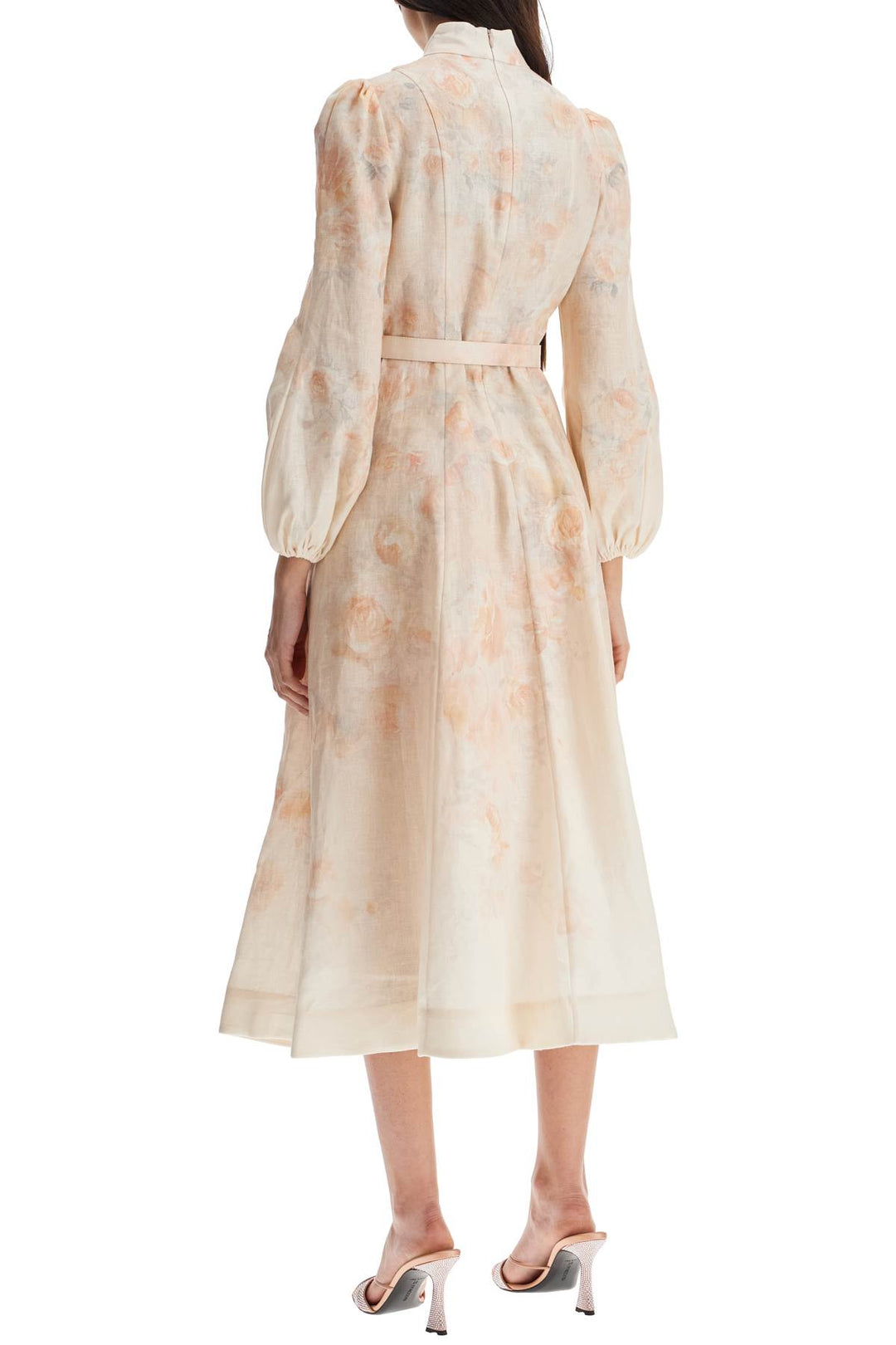 Zimmermann floral linen midi dress