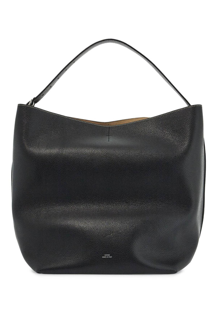 Toteme black calfskin tote bag