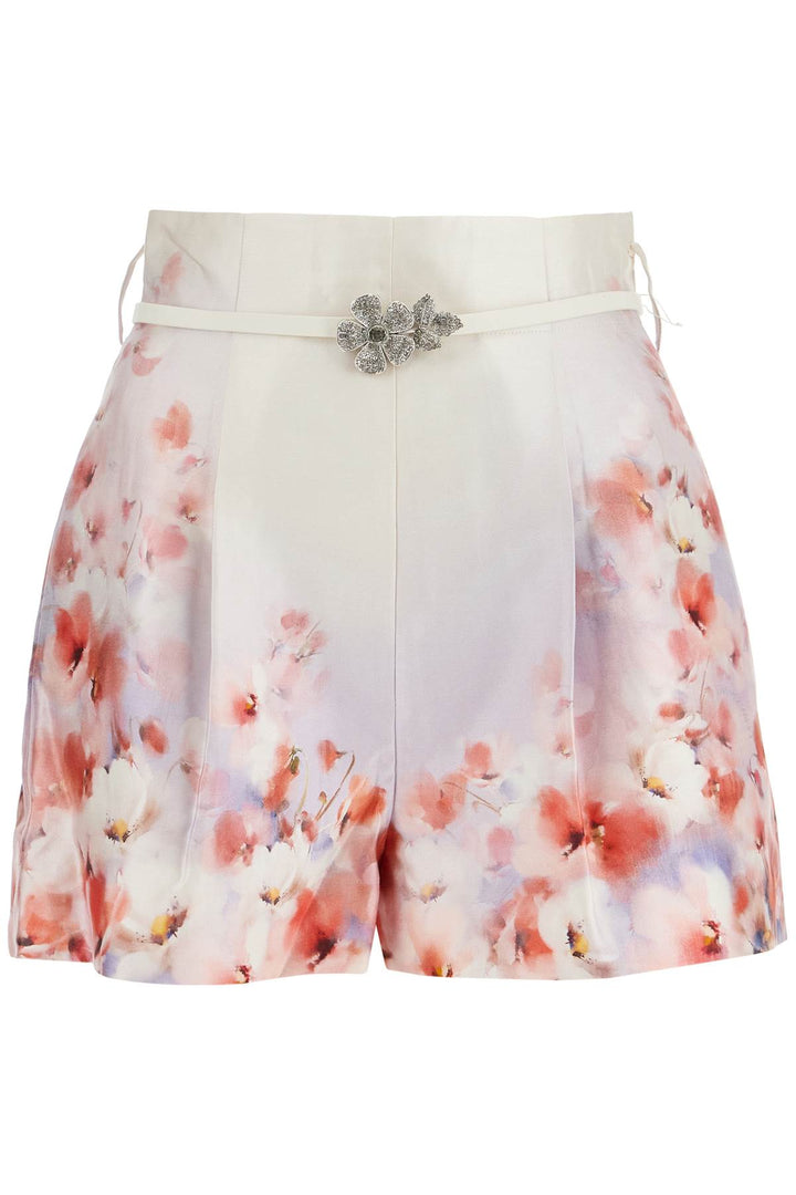 Zimmermann floral silk and cotton shorts